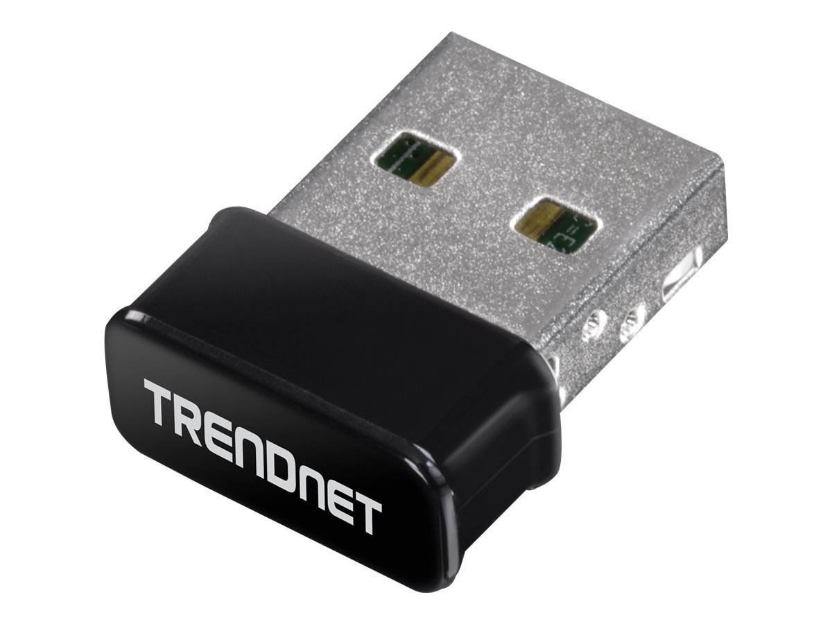 TRENDnet Micro AC1200 Wireless USB Adapter, Dual Band Support For 2.4GHz And 5GHz, WiFi AC1200 MU-MIMO Adapter, WPA2