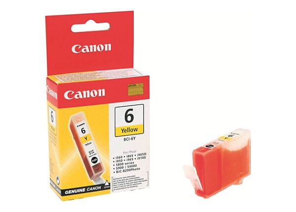 Canon BCI-6Y Yellow InkJet Cartridge 
