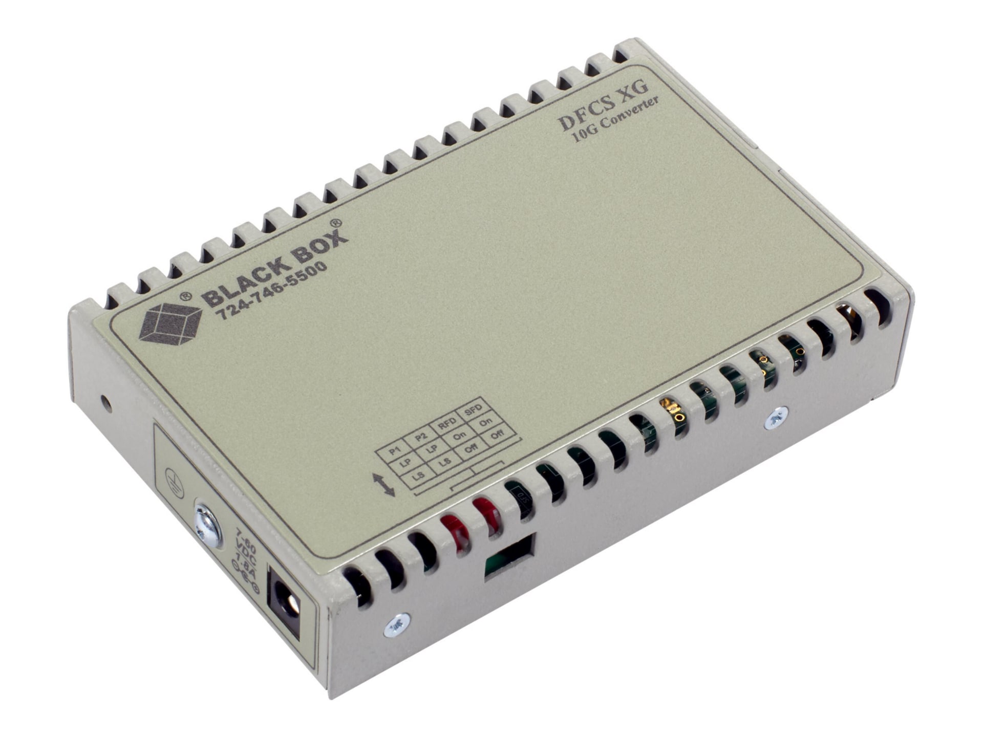 Black Box Dynamic Fiber Conversion System - media converter - SONET/SDH, 10GbE - TAA Compliant