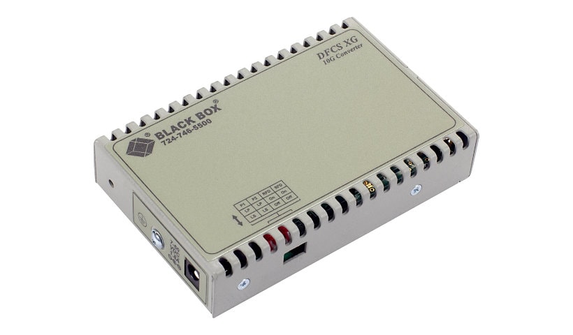 Black Box Dynamic Fiber Conversion System - media converter - SONET/SDH, 10 GigE - TAA Compliant