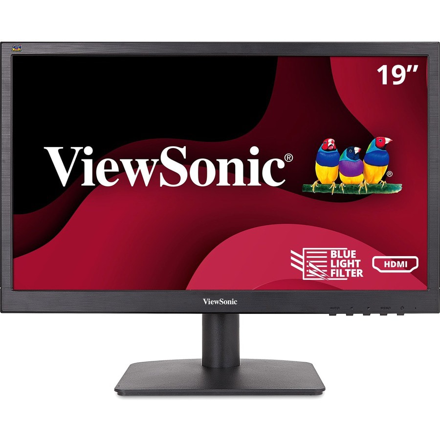 ViewSonic VA1903H 19-Inch WXGA 1366x768p 16:9 Widescreen Monitor with Enhanced View Comfort, Custom ViewModes and HDMI