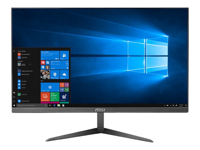 MSI Pro 24X 10M 046US - all-in-one - Pentium Gold 6405U - 4 GB - SSD 64 GB,