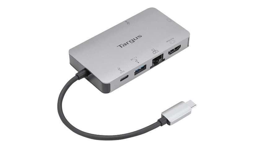 Station d’accueil Targus USB-C DP, mode Alt simple, vidéo 4K HDMI/VGA avec 100 W