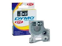 Dymo D1 Standard - label tape - 1 cassette(s) - Roll (1.2 cm x 7 m)