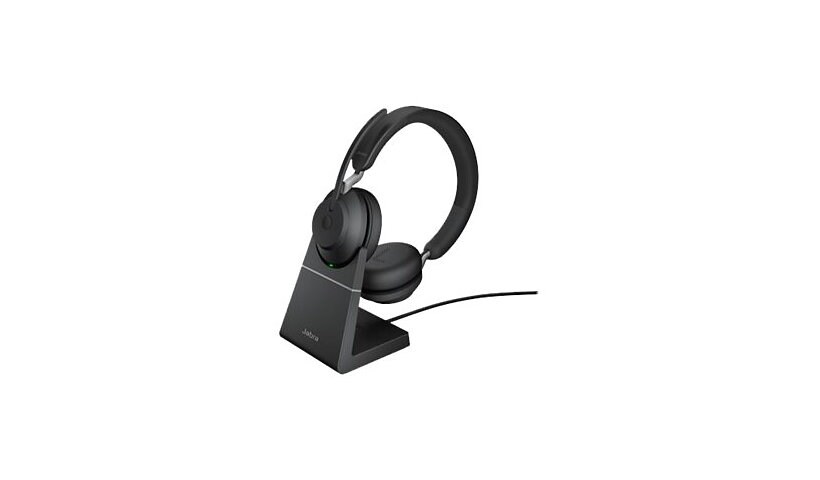 Jabra Evolve2 65 UC Stereo - headset - with charging stand