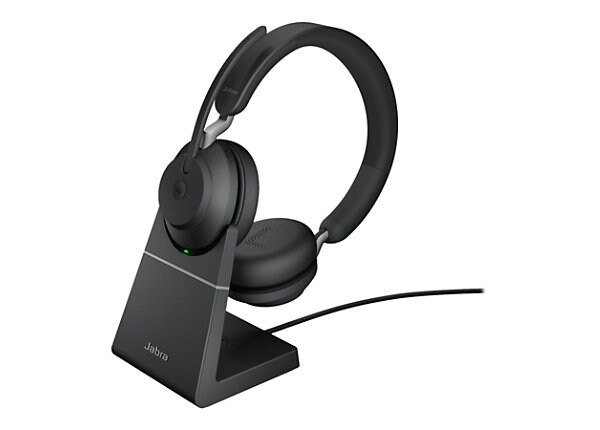 Jabra Evolve2 65 MS Stereo - headset - with charging stand - 26599
