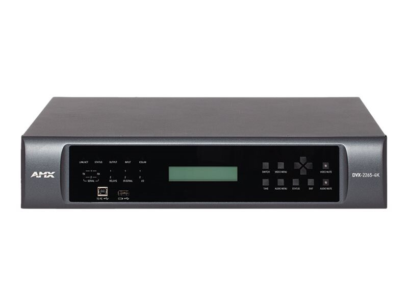 AMX Enova DVX-2265-4K 6x2 matrix switcher / scaler / audio DSP / audio powe