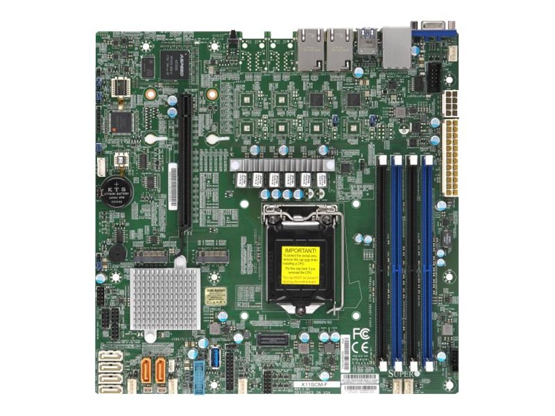 SUPERMICRO X11SCM-F - motherboard - micro ATX - LGA1151 Socket - C246