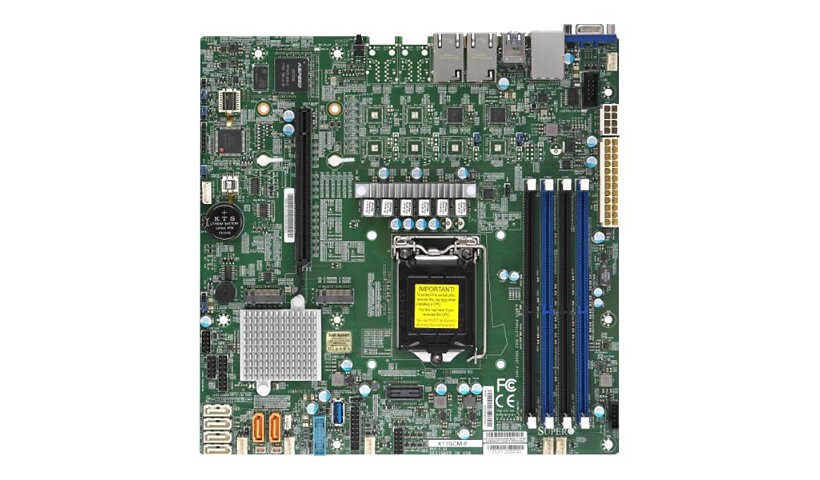 SUPERMICRO X11SCM-F - motherboard - micro ATX - LGA1151 Socket - C246