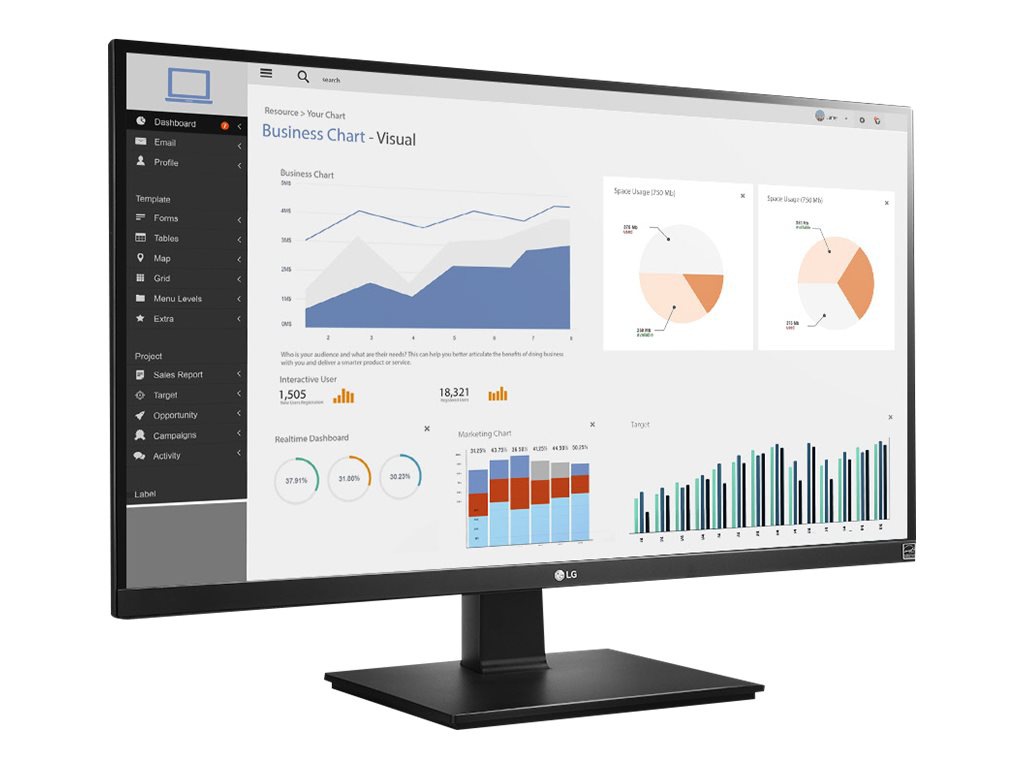 LG 27BK67U-B 27" Class 4K UHD LCD Monitor - Black