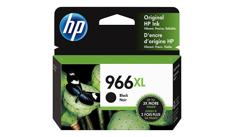 HP 966XL - à rendement élevé - noir - original - cartouche d'encre