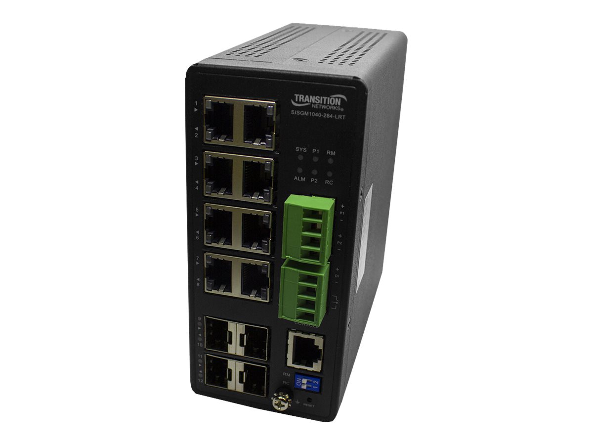 Lantronix SISGM1040-284-LRT - switch - hardened - 12 ports - managed - TAA Compliant