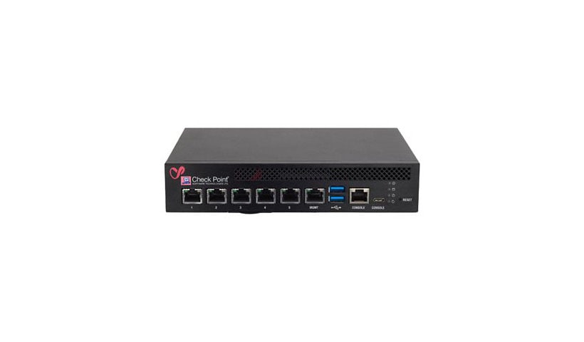 Check Point Quantum 3600 Security Gateway - Base - security appliance - with 1 year SandBlast (SNBT) Security