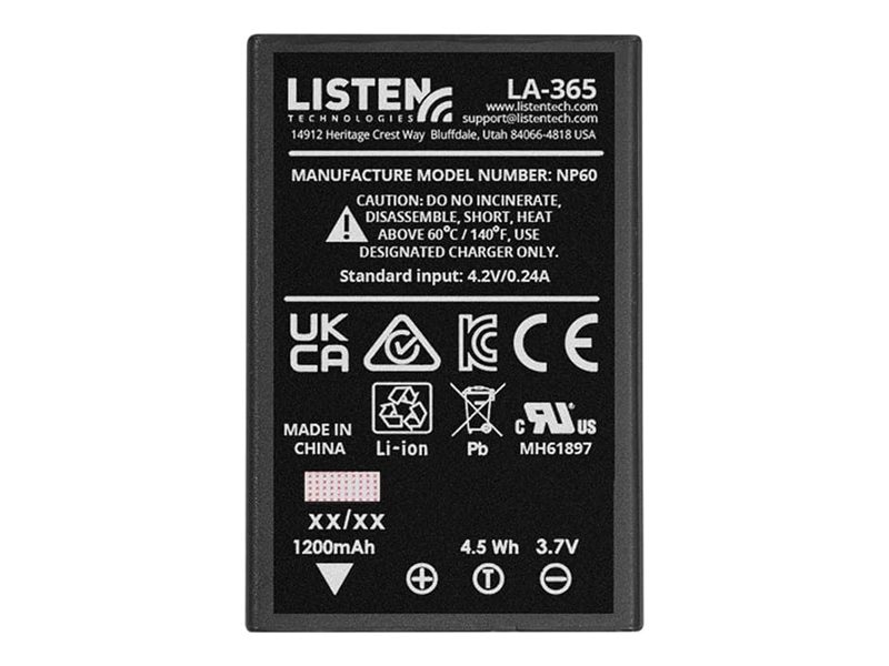 Listen LA-365 battery
