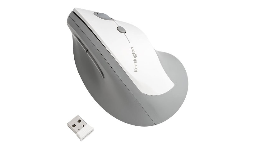 Kensington Pro Fit Ergo Vertical Wireless Mouse - souris verticale - gris