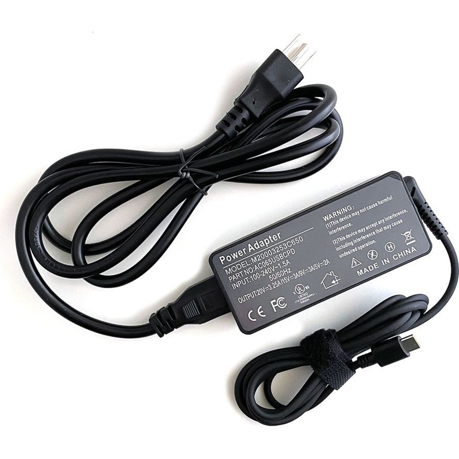Premium Power Products UL Rated, 65W, 3.42A, 5V/9V/15V/20V PD Controlled, USB-C, AC Adapter Charger 492-BCBI for Dell