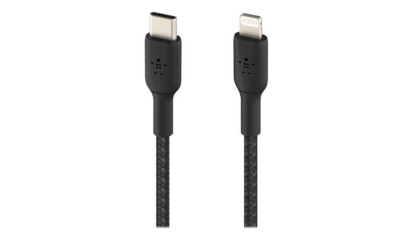 Belkin 3ft USB-C to Lightning Cable Apple MFi-Certified iPhone 3' Black