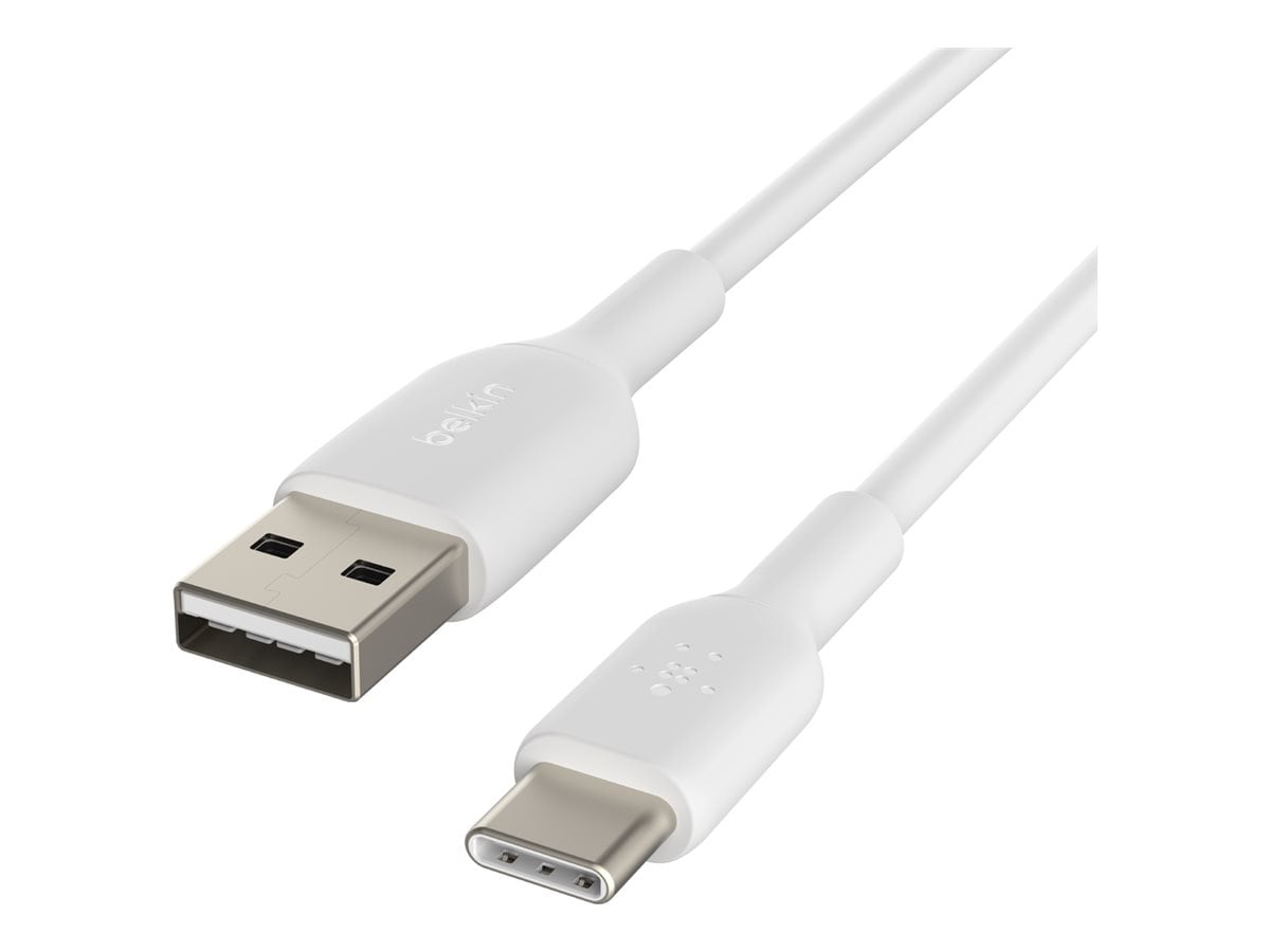 Belkin USB-A to USB-C Cable - 480 Mbps - PVC -M/M - 6.6ft/2m - White