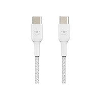 Belkin 3' USB-C to USB-C 2.0 Braided Cable - M/M - 3ft/1M - Black