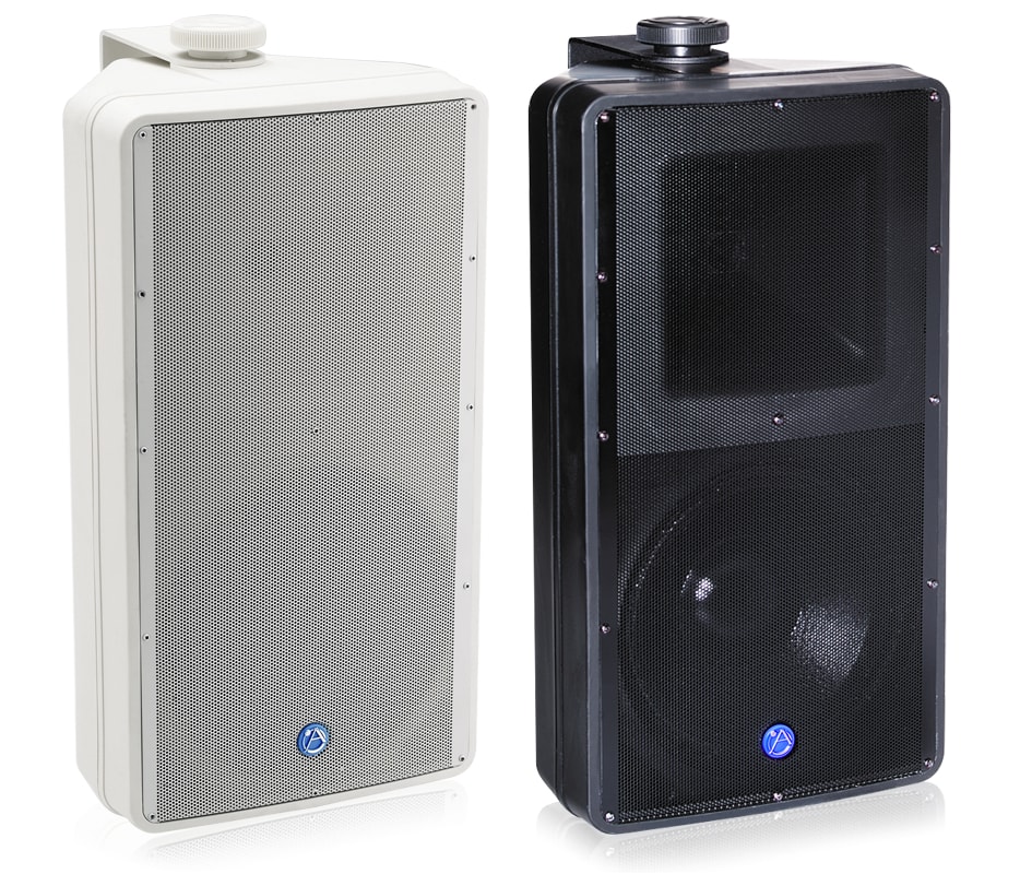 AtlasIED 8" 2-Way All Weather Speaker with 60Watt,70V/100V Transformer - Black/White