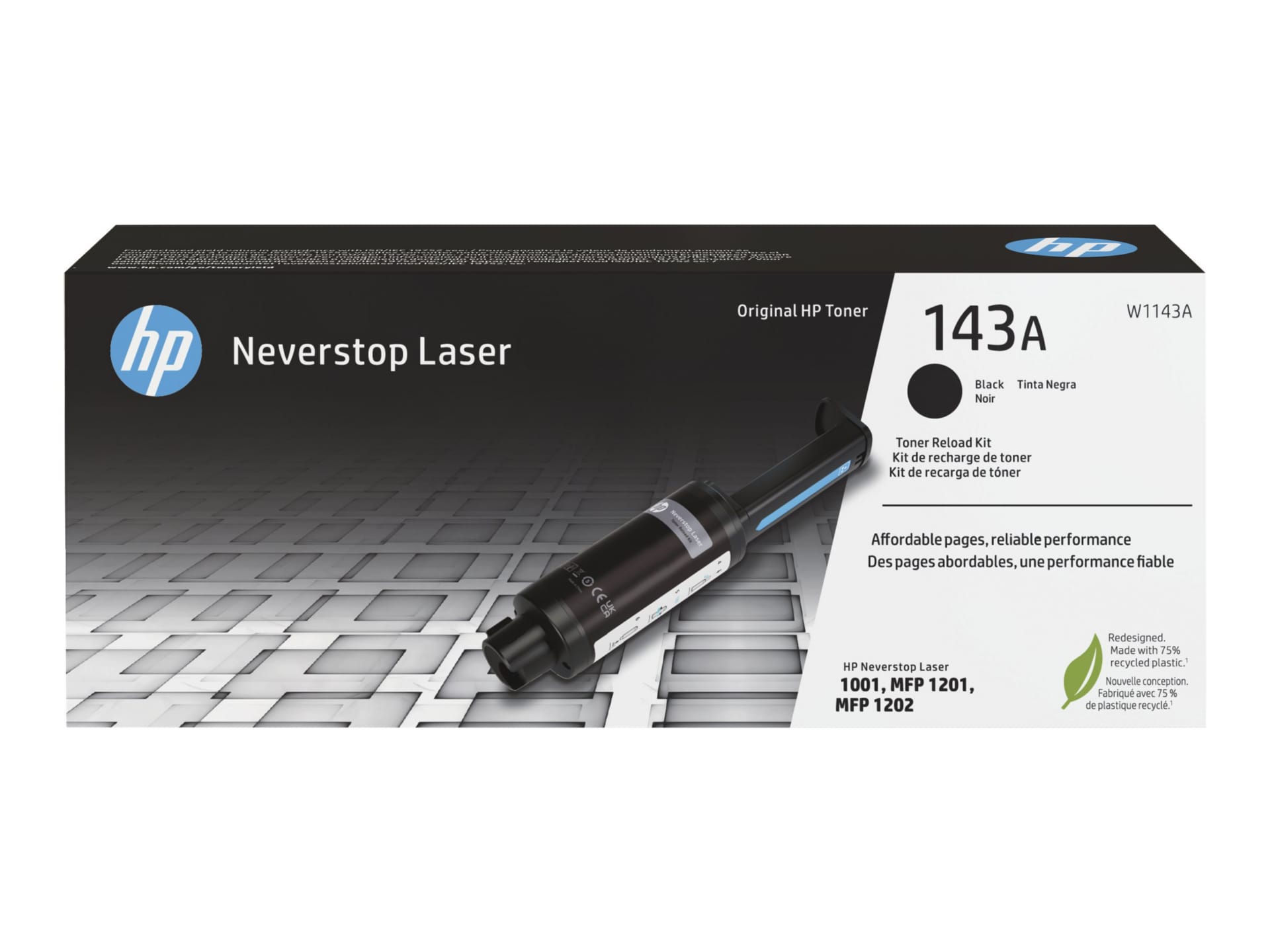 HP 143A Original Laser Toner Cartridge - Black - 1 / Carton