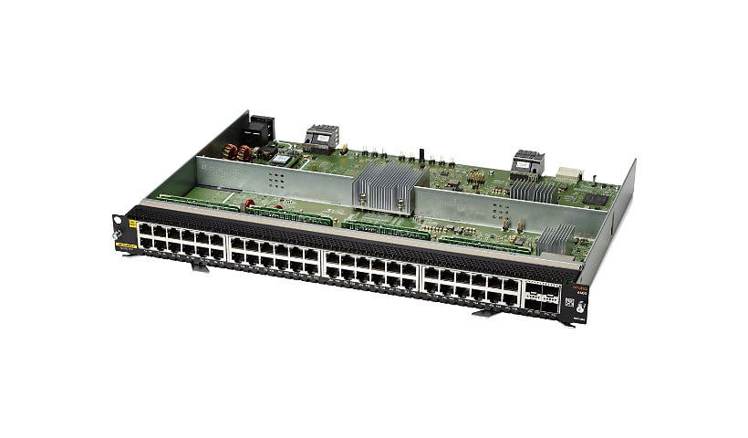HPE Aruba 6400 - expansion module - Gigabit Ethernet (PoE) x 48 + Gigabit Ethernet x 4