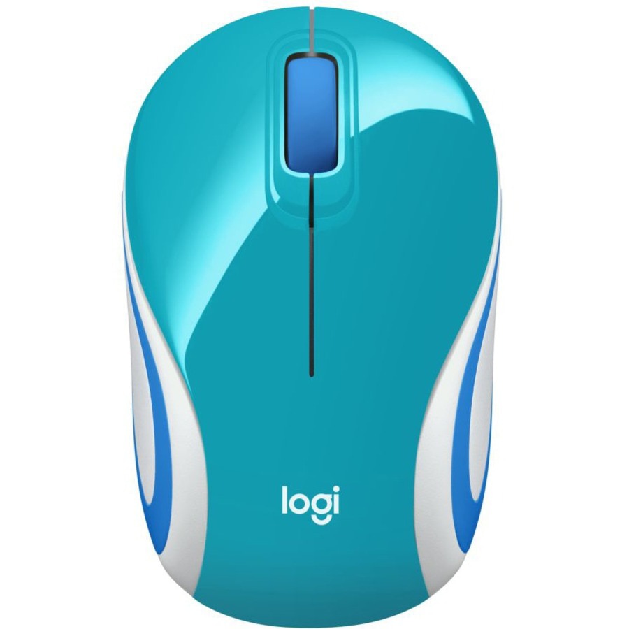 M187 - mouse - 2.4 GHz - teal - 910-005363 - - CDW.com