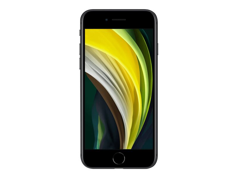 Apple iPhone SE (2nd generation) - black - 4G smartphone - 128 GB - CDMA /