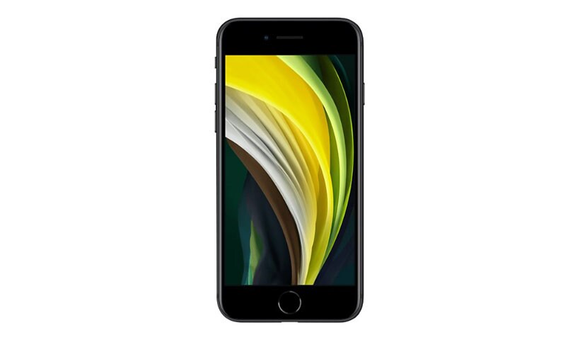 Apple iPhone SE (2nd generation) - black - 4G smartphone - 64 GB - CDMA / G