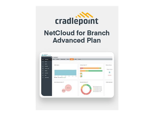 Cradlepoint NetCloud Enterprise Branch Advanced Plan - subscription license (1 year) + 24x7 Support - 1 license