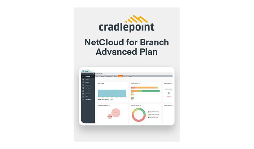 Cradlepoint NetCloud Enterprise Branch Advanced Plan - subscription license (1 year) + 24x7 Support - 1 license