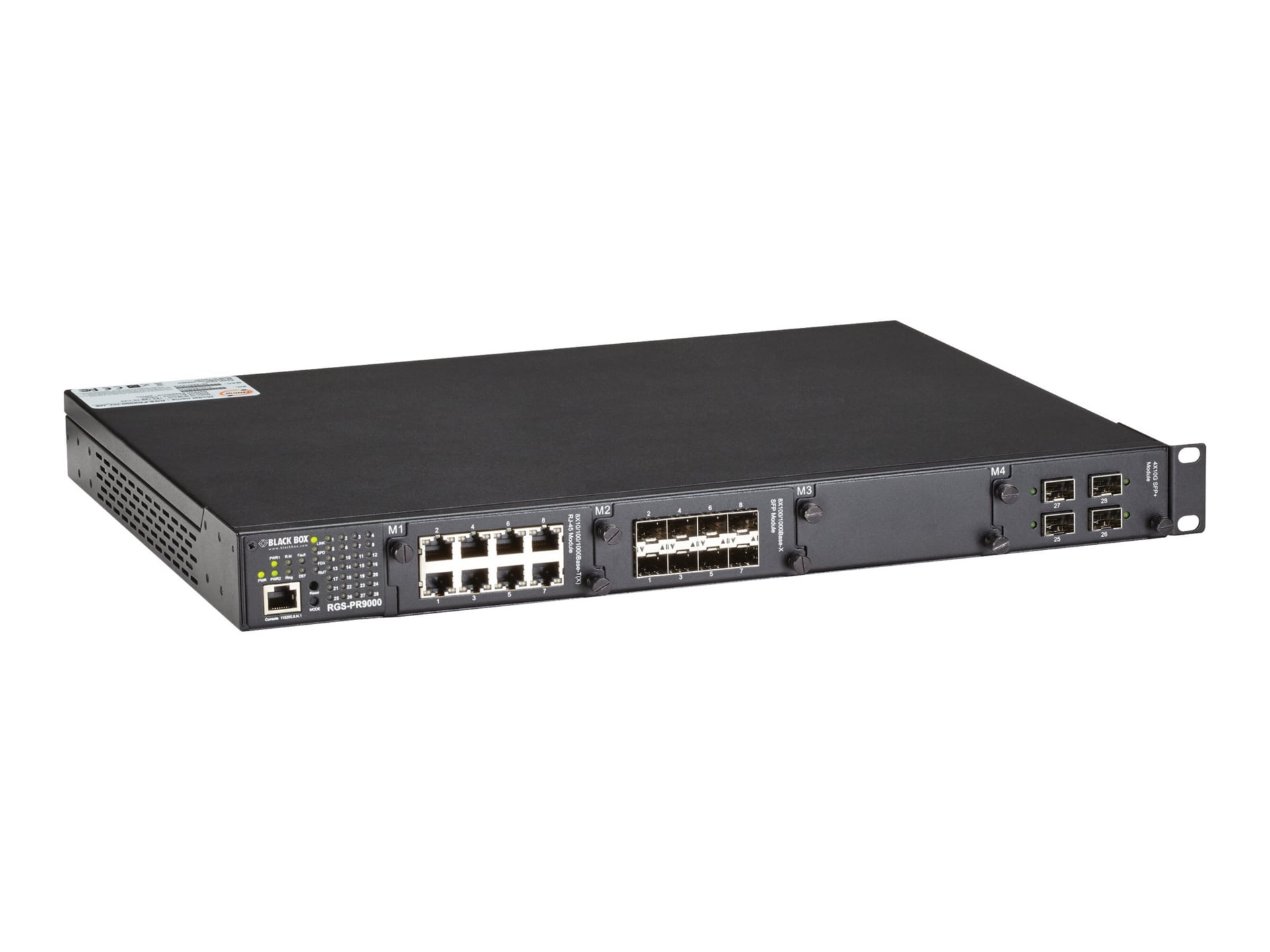 Black Box LE2700 Series Hardened Managed Modular Switch Chassis - switch -