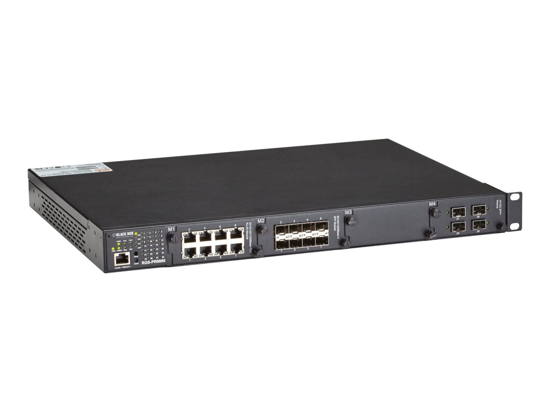 Black Box LE2700 Series Hardened Managed Modular Switch Chassis - switch - managed - rack-mountable - TAA Compliant