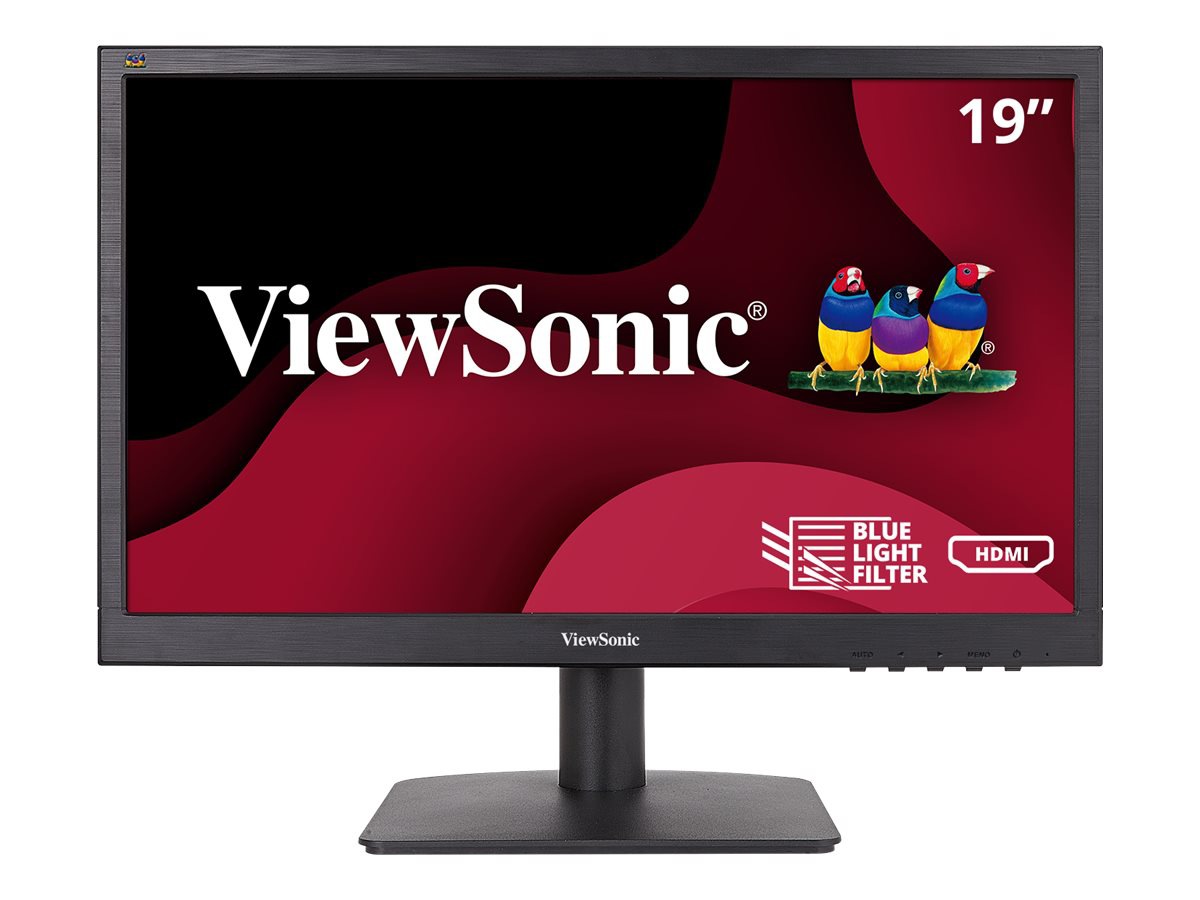 ViewSonic VA1903H - WXGA 1366x768p 16:9 Widescreen Monitor with Eye Care and HDMI - 200 cd/m² - 19"