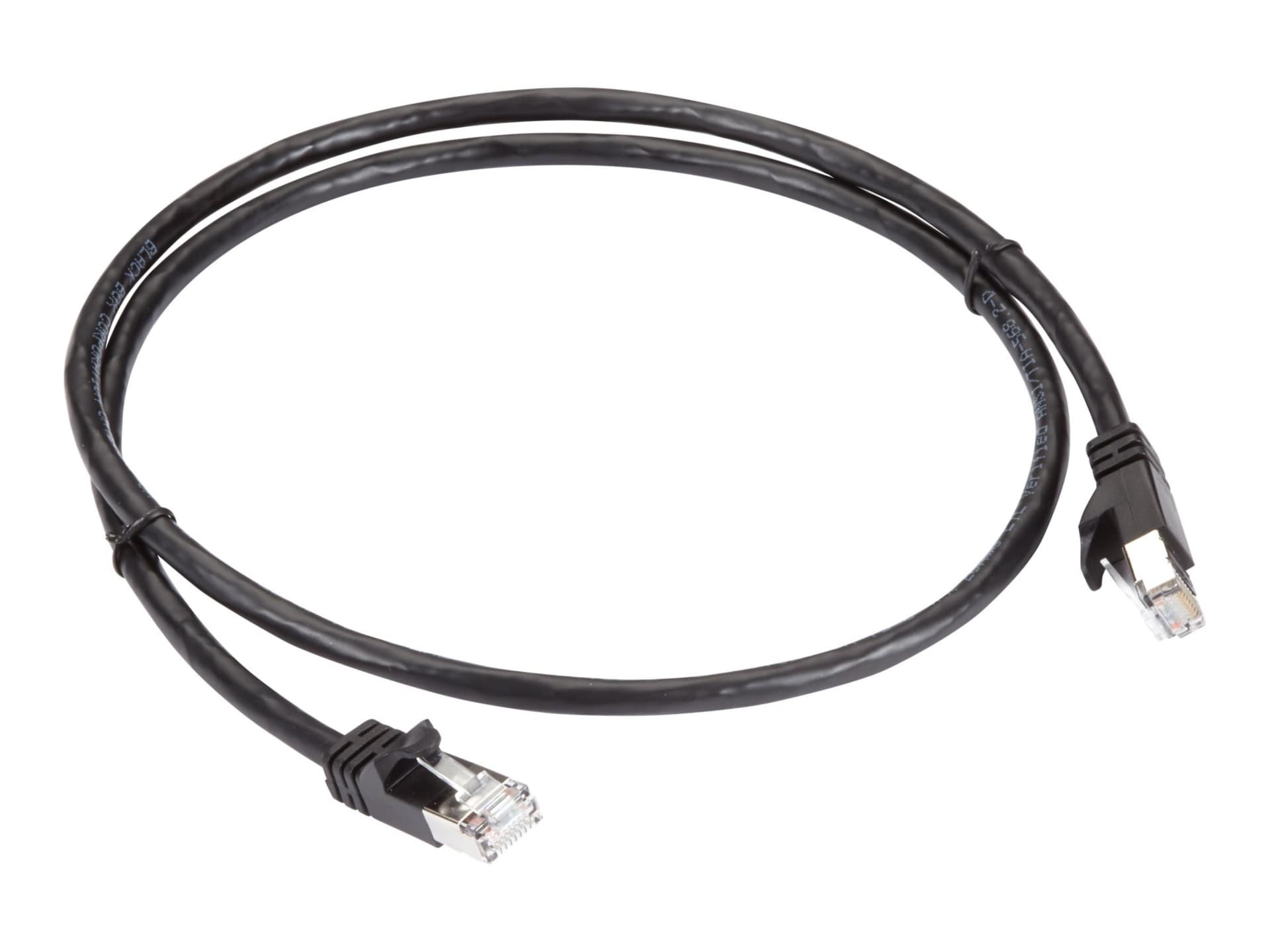 Black Box GigaTrue patch cable - 3 ft - black
