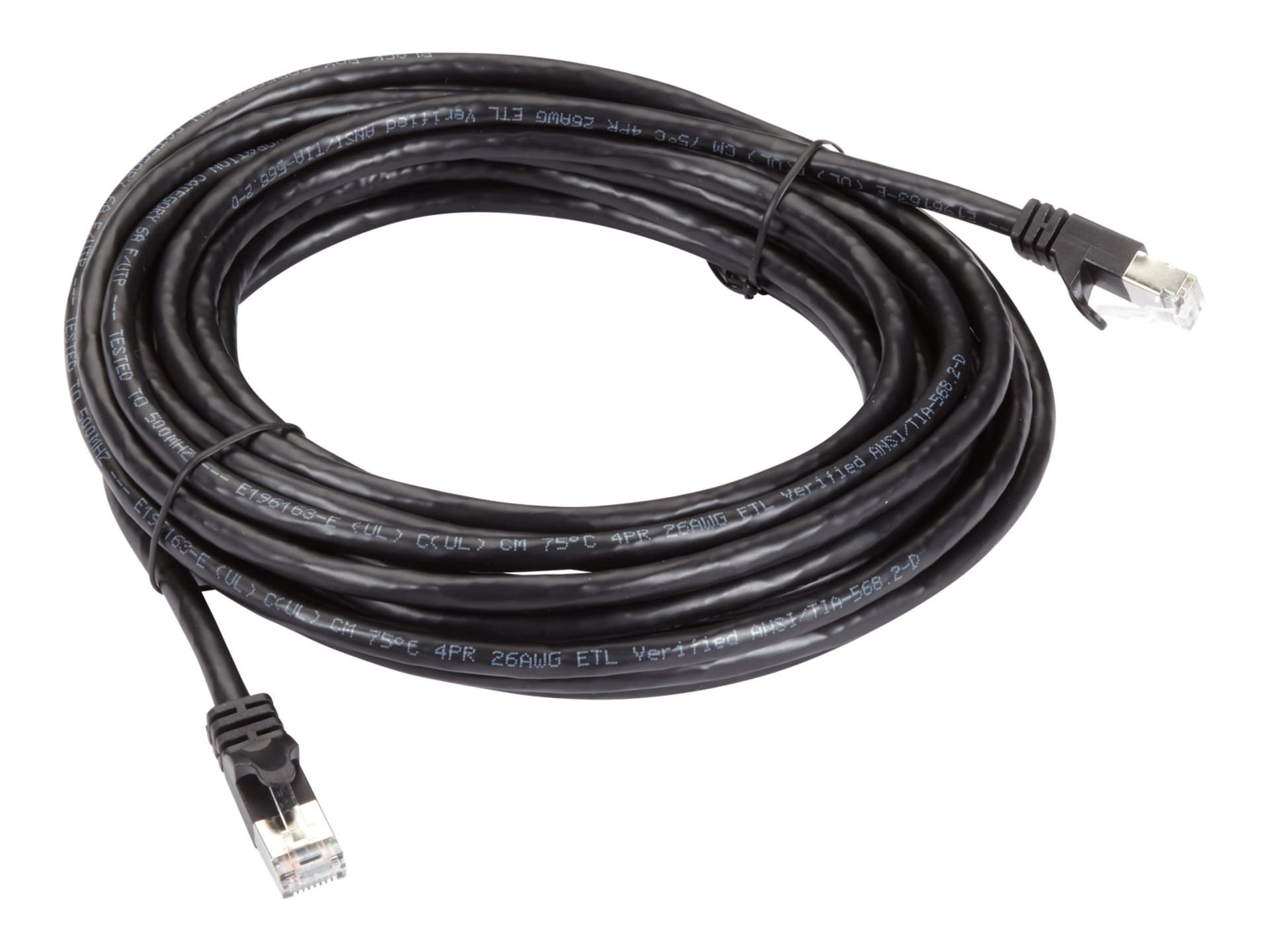 Black Box GigaTrue patch cable - 19.7 ft - black