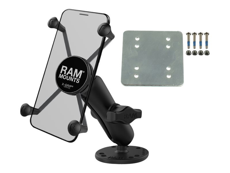 RAM X-Grip Phone Mount with Drill-Down Base &amp; Backer Plate - holder for cellular phone