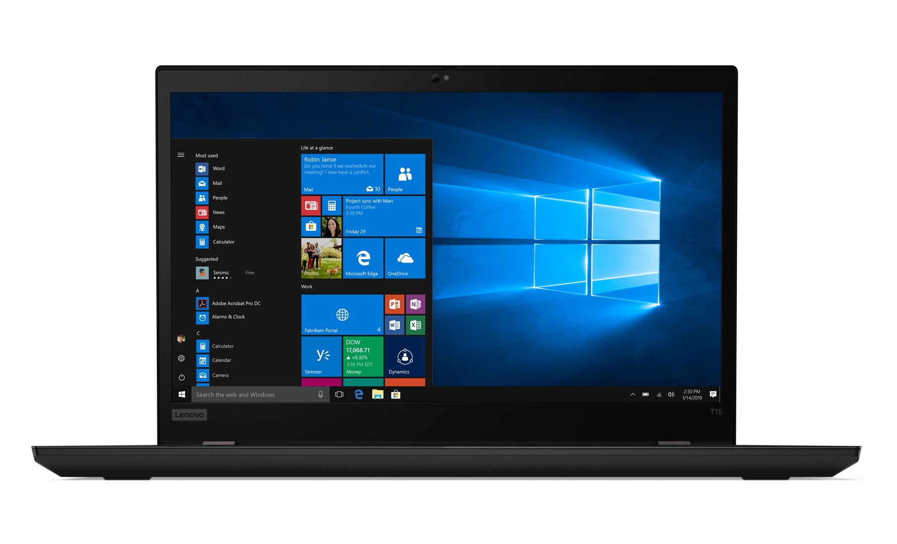 Lenovo ThinkPad T15 - 15.6" - Core i7 10510U - 8 GB RAM - 256 GB SSD