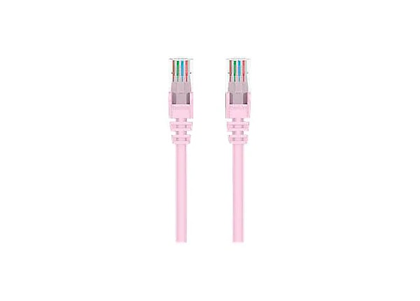 Belkin patch cable - 2 ft - pink