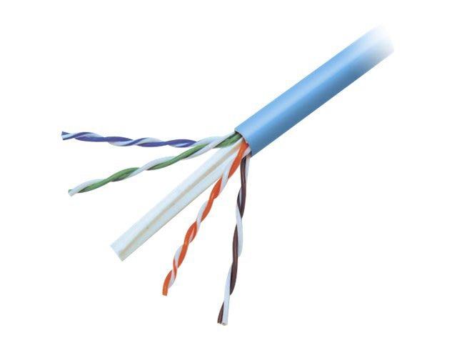 Belkin CAT6, 500ft, Blue, Plenum, Solid, Bulk Patch Cable