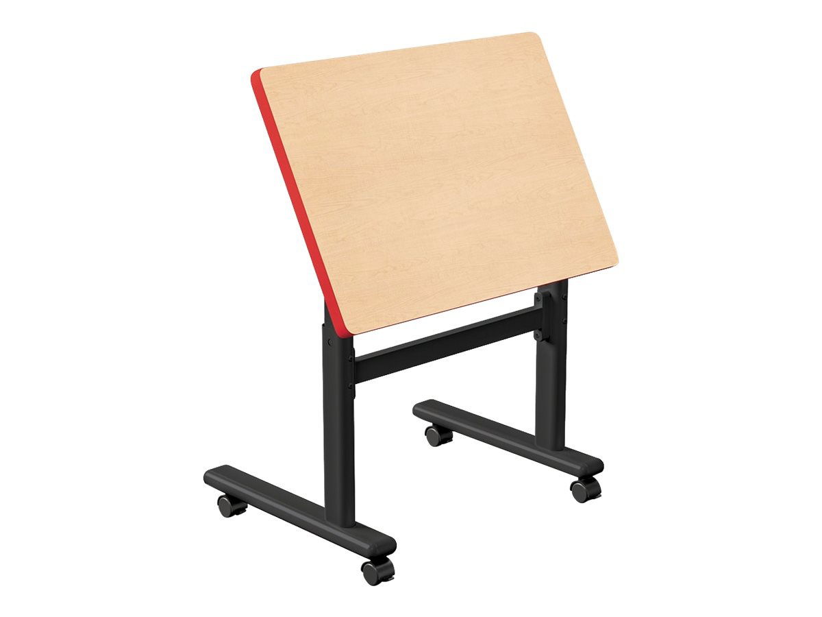 MooreCo Height Adjustable Rectangle Flipper Desk