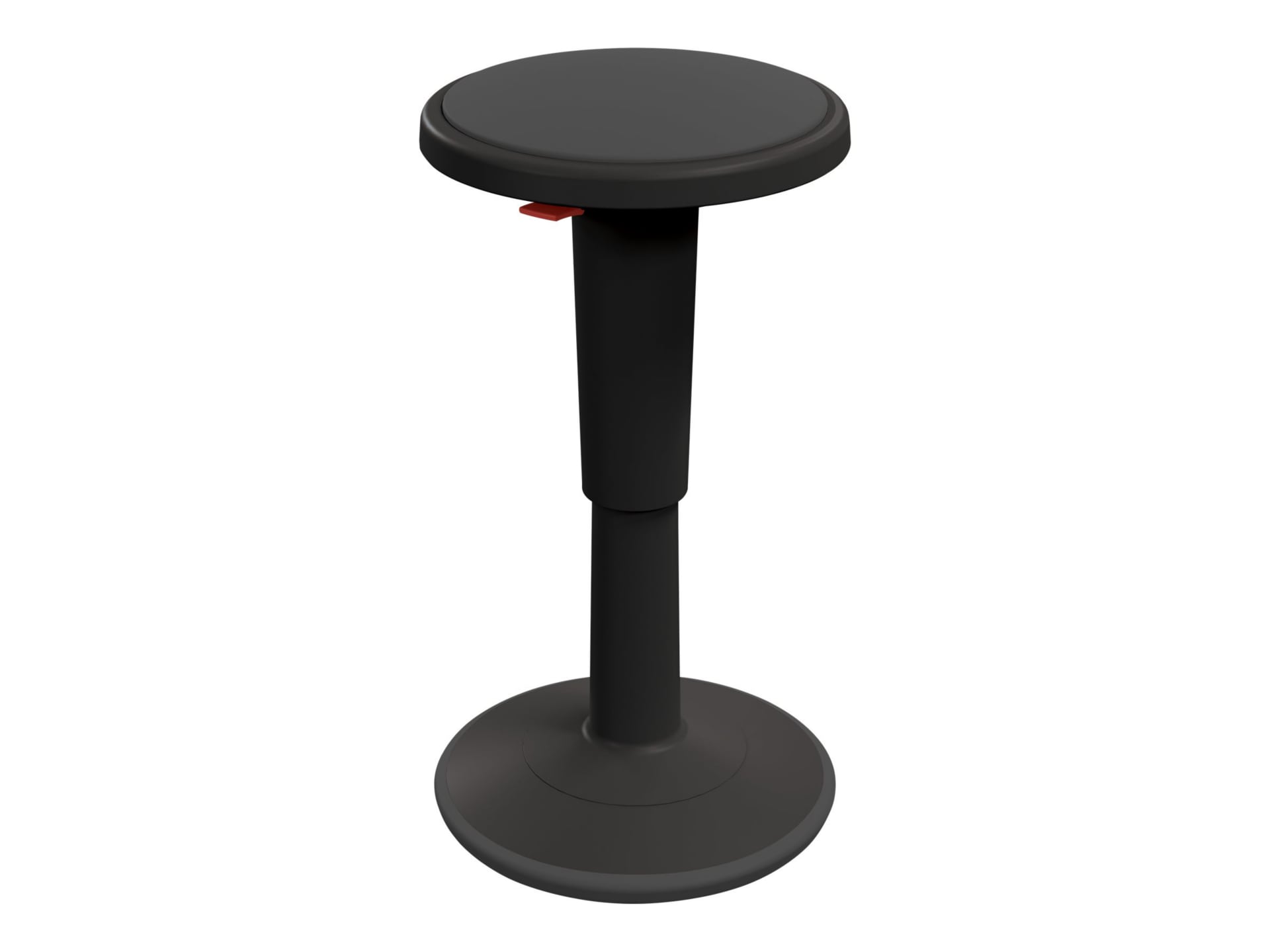 MooreCo Hierarchy Height Adjustable Grow Short - stool - round - plastic - black