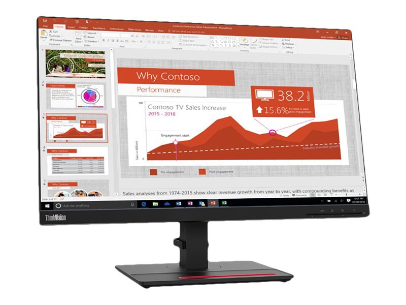 Lenovo ThinkVision T24i-20 - LED monitor - Full HD (1080p) - 23.8"