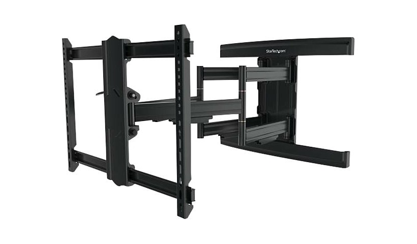 StarTech.com TV Wall Mount supports up to 100" VESA Displays - Low Profile Full Motion Large TV Wall Mount - Heavy Duty