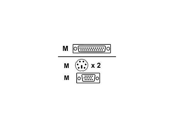 Avocent keyboard / video / mouse (KVM) cable - 2.4 m