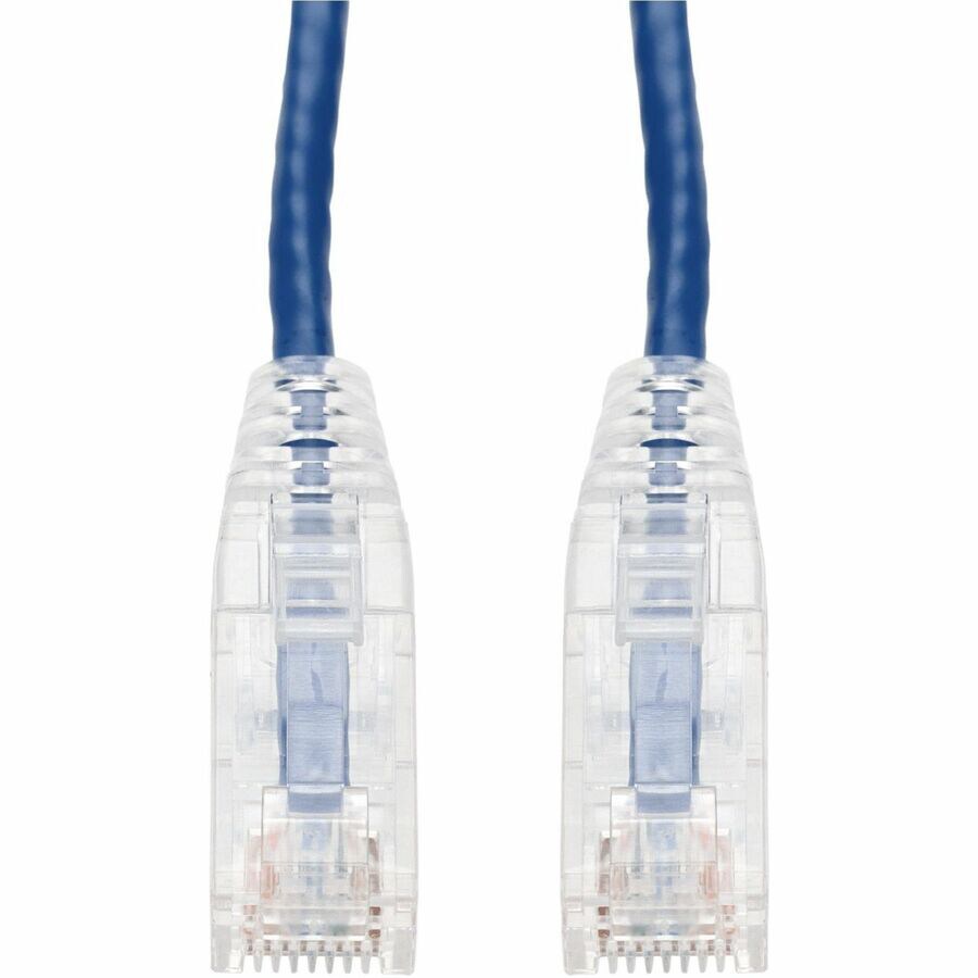 Proline 2ft Blue CAT 6 Slim PVC Ethernet Cable Snagless Clear-Claw RJ-45 M/