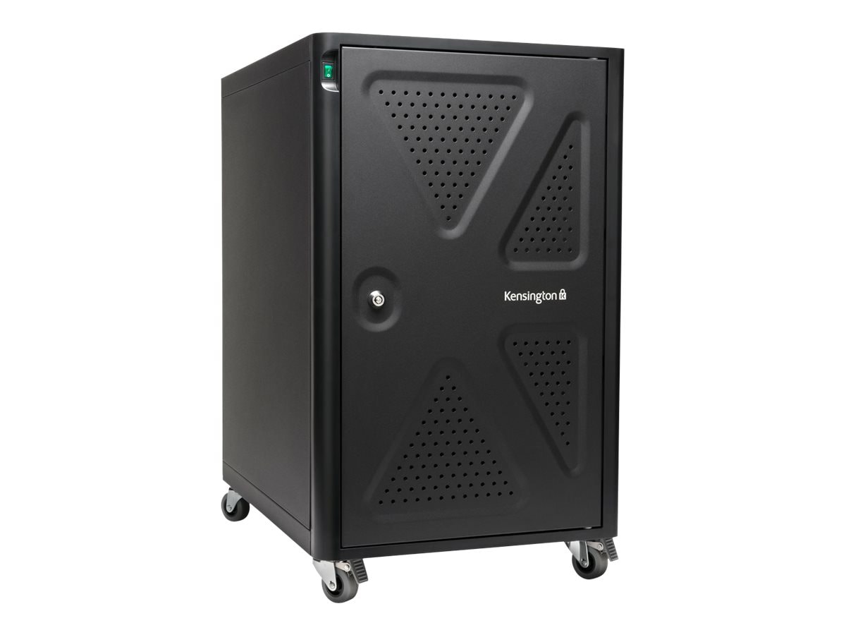Kensington AC12 12-Bay Security Charging Cabinet cabinet unit - for 12 devices - black