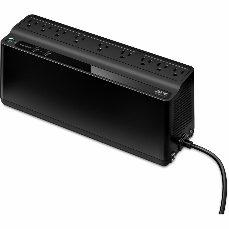 APC UPS Battery Backup & Surge Protector with USB Charger, 600VA