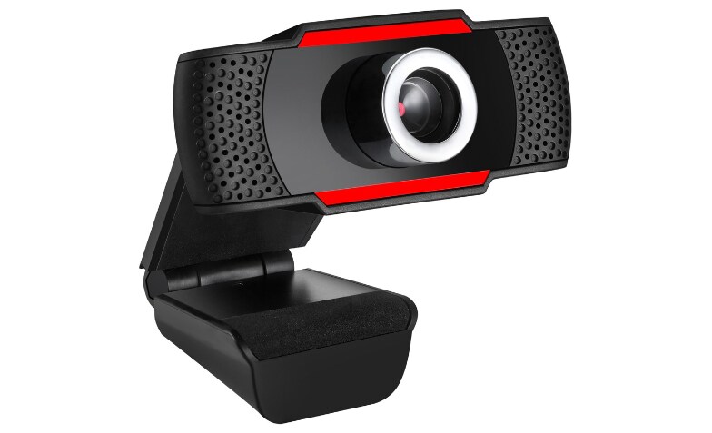 Adesso CyberTrack CyberTrack H3 Webcam - 1.3 Megapixel - 30 fps - Black,  Red - USB 2.0 - CYBERTRACKH3 - Webcams 