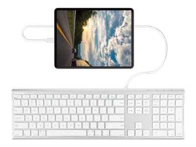 Macally Ultra Slim - keyboard - aluminum